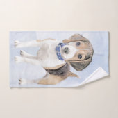 Beagle schilderen - Kute Original Dog Art Bad Handdoek (Handdoek)