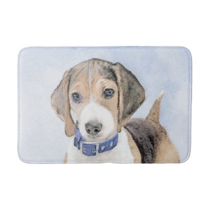 Beagle schilderen - Kute Original Dog Art Badmat