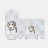Beagle schilderen - Kute Original Dog Art Bedankdoosjes (Uitgevouwen)