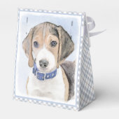Beagle schilderen - Kute Original Dog Art Bedankdoosjes (Achterkant)