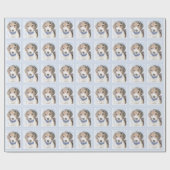 Beagle schilderen - Kute Original Dog Art Cadeaupapier (Vlak)