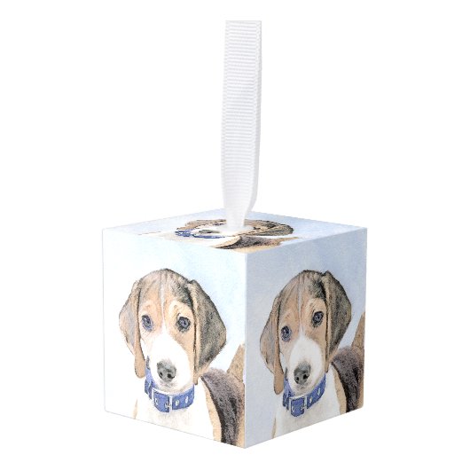 Beagle schilderen - Kute Original Dog Art Decoratie (Voorkant hoekig)