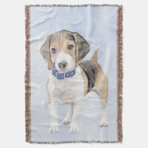 Beagle schilderen - Kute Original Dog Art Deken