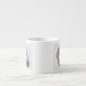 Beagle schilderen - Kute Original Dog Art Espresso Kop (Voorkant)
