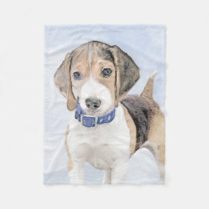 Beagle schilderen - Kute Original Dog Art Fleece Deken
