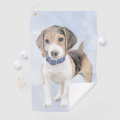 Beagle schilderen - Kute Original Dog Art Golfhanddoek (Insitu)