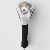 Beagle schilderen - Kute Original Dog Art Golfheadcover (Voorkant)