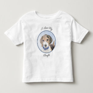 Beagle schilderen - Kute Original Dog Art Kinder Shirts
