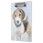 Beagle schilderen - Kute Original Dog Art Klembord (Links)