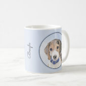 Beagle schilderen - Kute Original Dog Art Koffiemok (Voorkant rechts)