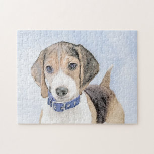 Beagle schilderen - Kute Original Dog Art Legpuzzel