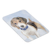 Beagle schilderen - Kute Original Dog Art Magneet (Rechterzijde)