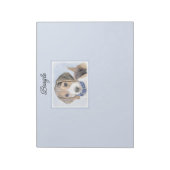 Beagle schilderen - Kute Original Dog Art Notitieblok (Linkerzijde)