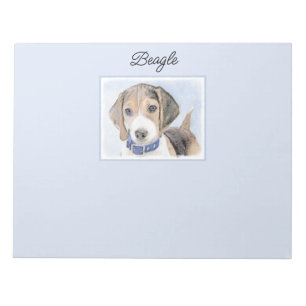 Beagle schilderen - Kute Original Dog Art Notitieblok
