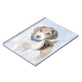 Beagle schilderen - Kute Original Dog Art Notitieboek (Linkerzijde)