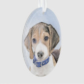 Beagle schilderen - Kute Original Dog Art Ornament (voorkant)