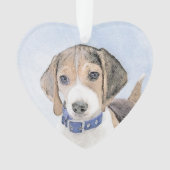 Beagle schilderen - Kute Original Dog Art Ornament (voorkant)