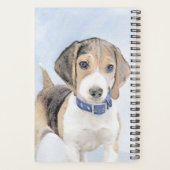 Beagle schilderen - Kute Original Dog Art Planner (Achterkant)