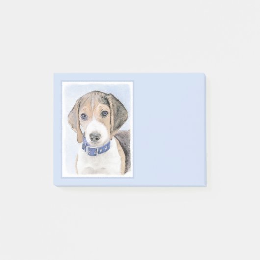 Beagle schilderen - Kute Original Dog Art Post-it® Notes (Voorkant)