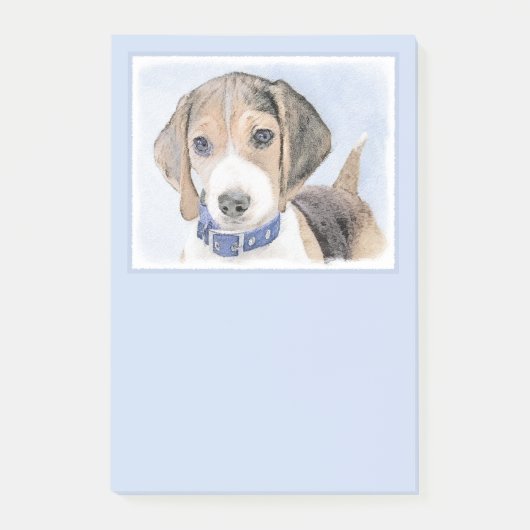Beagle schilderen - Kute Original Dog Art Post-it® Notes (Voorkant)
