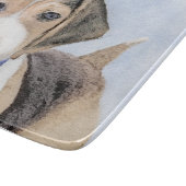 Beagle schilderen - Kute Original Dog Art Snijplank (Hoek)