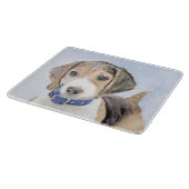 Beagle schilderen - Kute Original Dog Art Snijplank (Hoek)