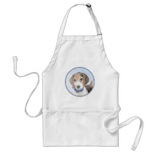 Beagle schilderen - Kute Original Dog Art Standaard Schort