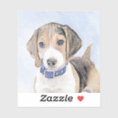 Beagle schilderen - Kute Original Dog Art Sticker (Vel)