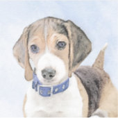 Beagle schilderen - Kute Original Dog Art Sticker (Voorkant)