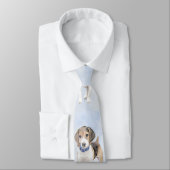 Beagle schilderen - Kute Original Dog Art Stropdas (Gebonden)