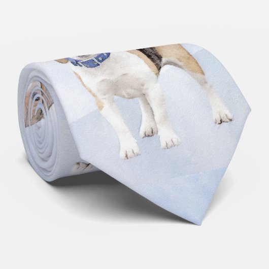 Beagle schilderen - Kute Original Dog Art Stropdas (Opgerold)