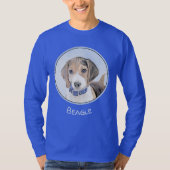 Beagle schilderen - Kute Original Dog Art T-shirt (Voorkant)