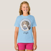 Beagle schilderen - Kute Original Dog Art T-Shirt (Voorkant volledig)