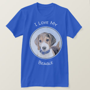 Beagle schilderen - Kute Original Dog Art T-shirt
