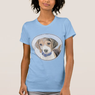 Beagle schilderen - Kute Original Dog Art T-shirt