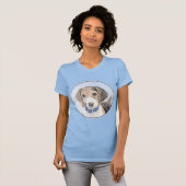 Beagle schilderen - Kute Original Dog Art T-shirt (Voorkant volledig)