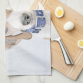 Beagle schilderen - Kute Original Dog Art Theedoek (Quarter Fold)