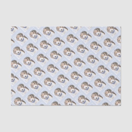 Beagle schilderen - Kute Original Dog Art Tissuepapier (Voorkant)