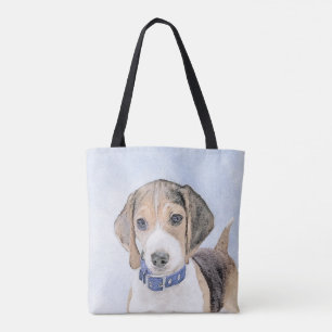 Beagle schilderen - Kute Original Dog Art Tote Bag