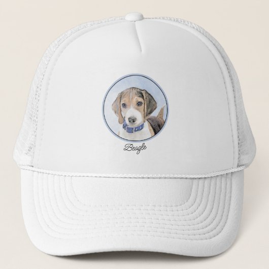 Beagle schilderen - Kute Original Dog Art Trucker Pet (Voorkant)