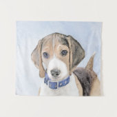 Beagle schilderen - Kute Original Dog Art Wandkleed (Voorkant (horizontaal))