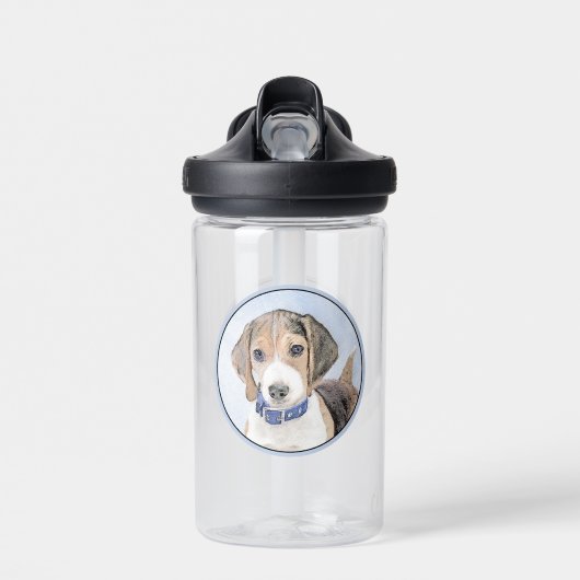Beagle schilderen - Kute Original Dog Art Waterfles (Voorkant)