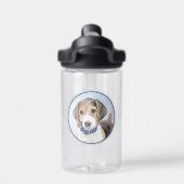 Beagle schilderen - Kute Original Dog Art Waterfles (Achterkant)