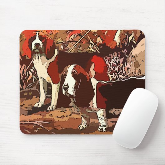 beagle schilderen op Muismat (Met muis)