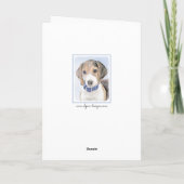 Beagle-schilderingen - Oorspronkelijke dog-kunst k Kaart (Achterkant)