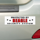 Beagle Security Bumpersticker (Op auto)