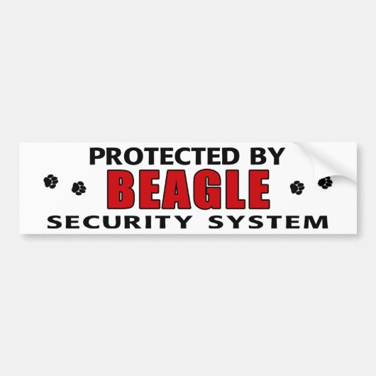 Beagle Security Bumpersticker (Voorkant)