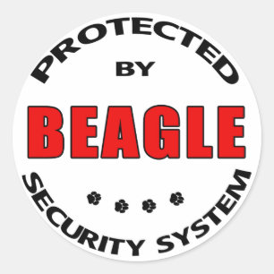 Beagle Security Ronde Sticker