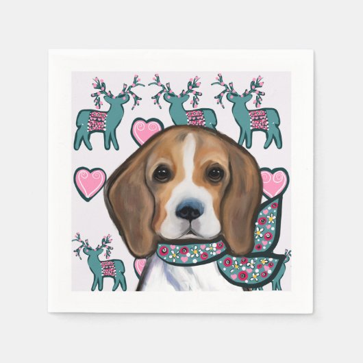 Beagle servet (Voorkant)