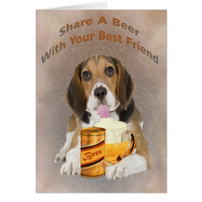 Beagle Shares A Beer (Voorkant)